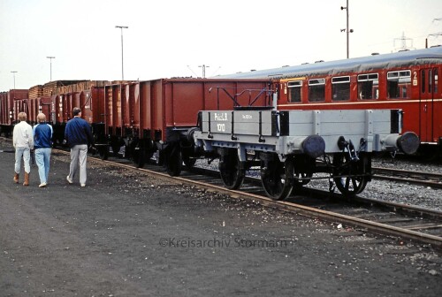 Pfälzische Landesbahn offene Güterwagen 1985 Bochum Dahlhausen BW Tag der offenen Tür a
