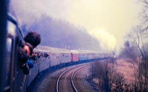 BR 012 063 BR 044 149 Deutsche Bundesbahn 1973 Dransfeld Bahnhof Dampflok z (1)