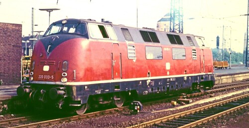 Hamm Hauptbahnhof 1983 BR 220 033 Deutsche Bundesbahn DB