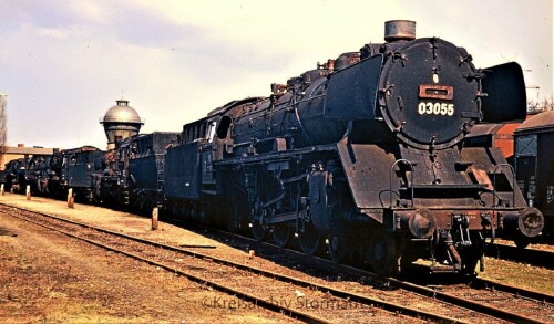 BR 03 055 Lübeck Hauptbahnhof 1969 Verschrottung Dampflokomotiven (1)