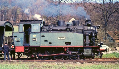 BR 80 H0 J51 C Krupp 2491 Typ Gladbeck Brochterbeck Bahnhof 1974 Mevissen 4 Dampflok TWE Teuteburger