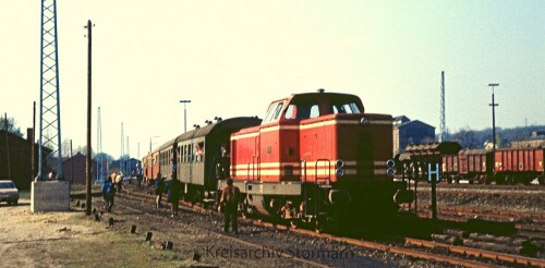 Ibbenbühren Bahnhof 1974 V 131 TWE Teuteburger Wald Eisenbahn a