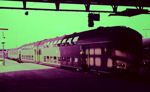 LBE Lübeck Büchener Eisenbahn Doppelstockwagen DAB 6 1954 Eilzug Verstärkerwagen. a