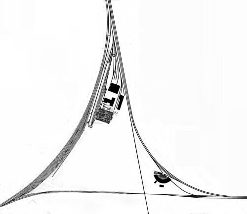 Lübeck GLP Gleisplan altes Gleisdreieck bis 1908 LBE nach Hamburg Lüneburg Schwerin