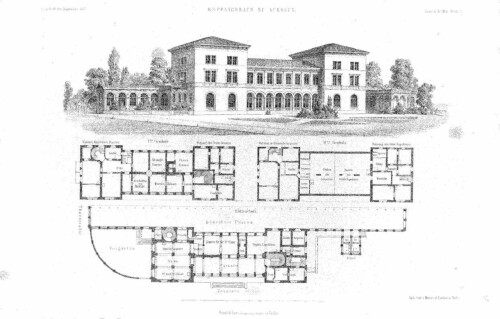 Lübeckalter Hauptbahnhof lbe 1853 Zeichnung