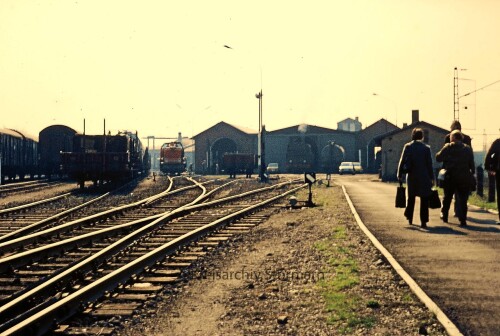 Bahnhof Lengerich 1974 Lokschuppen V 132 TWE Teuteburger Wald Eisenbahn