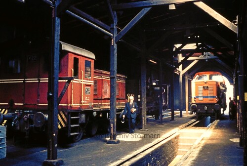 TWE Lokschuppen Lengerich V22 V23 1974