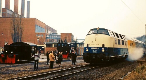 BR 220 060 Doppelstockwagen LBE DAB 6 Lübeck Hauptbahnhof 1983 BR 322