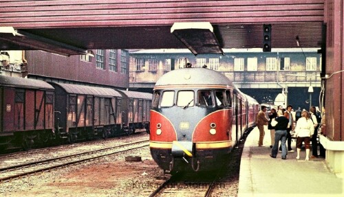 BR 608 VT 08.5 Lübeck Hauptbahnhof 1982