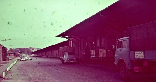 Lübeck 1965 Gbf Ladestraße Büssing