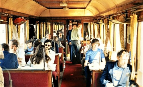 Rheingold Express 1928 Nostalgiezug Innenraum 1980 Lübeck Hauptbahnhof