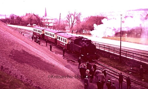 Kleinenbremen Bahnhof Dampflok 1966 Mindener Kreiseisenbahn Lokschuppen a