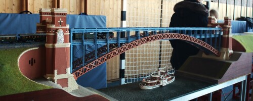 Levvensauer Hochbrücke H0 Altenholz Fahrtag Modulanlage Märklin 20250102 (8