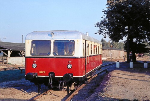 Neuenkirchen Bahnhof 1976 Triebwagen DT 1 a Kopie