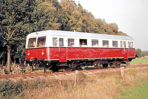 Neuenkirchen Bahnhof 1976 Triebwagen DT 1 aa Kopie