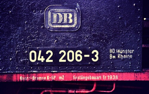 BR 042 208 osnabrück Hbf Bahnhof 1974 Bd Münster Bw Rheine