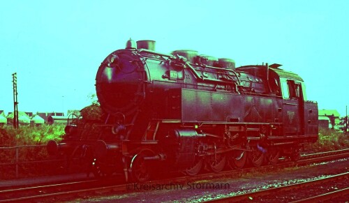 WLE 0122 Westfälische Landes Eisenbahn Lippstadt BW Drehscheibe Lokschuppen (1a)