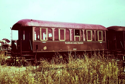 WLE Westfälische Landes Eisenbahn Waggon Personen Lippstadt BW Drehscheibe Lokschuppen Kopie