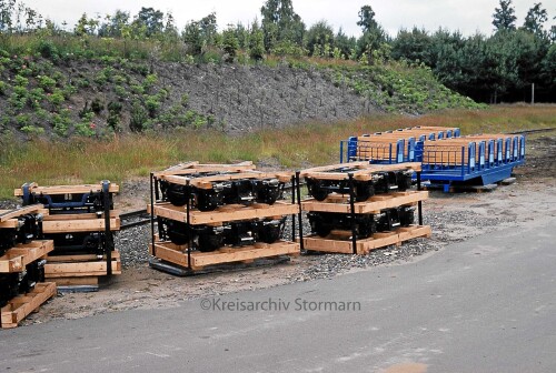 Heidepark Dampflok 1979 Soltau Heide Park Personenwagen blau
