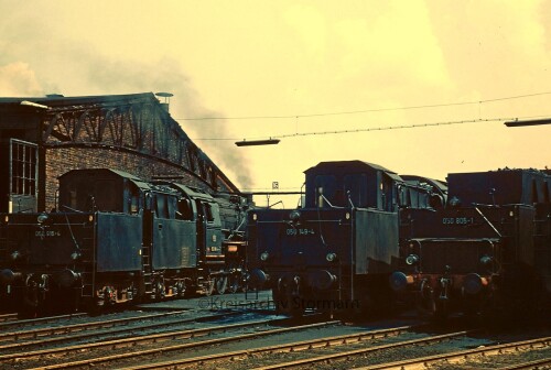 BR 050 805 BR 050 149 BR 052 9161969 BW Stolberg Bahnhof