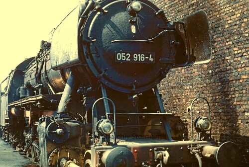 BR 052 916 BW Stolberg Bahnhof 1969