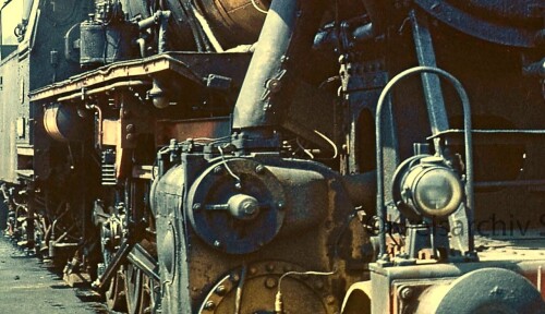 BR 052 916 BW Stolberg Bahnhof 1969 a