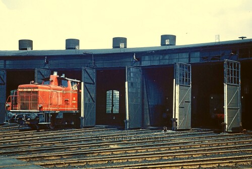 BR 260 208 Lokschuppen 1969 BW Stolberg Bahnhof