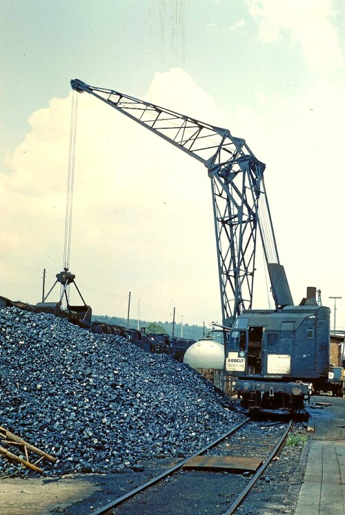 Bekohlungskran 1969 BW Stolberg Bahnhof