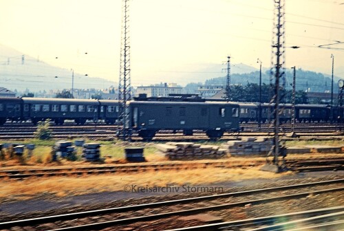 Freiburg Bahnhof 1973 Sonderwagen