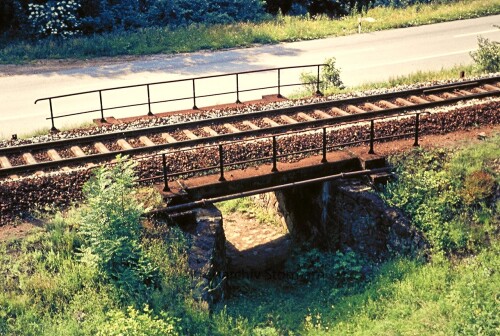 Höllentalbahn Hirschsprung Bahnhof Signal kleine Brücke 1967