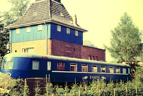 VT 06 Bauart Hamburg Travemünde Bahnhof 1986 Segelverein Deutsche Bundesbahn Kopie