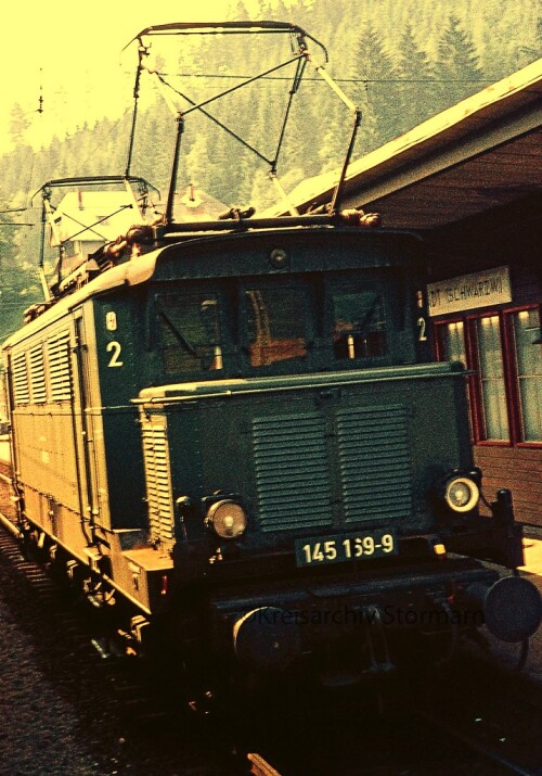 BR 145 169 Neustadt Schwarzwald Höllentalbahn Bahnhof Eilzug