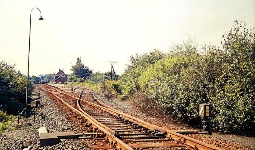 Bahnhof Niendorf Ostsee 1974 Travemünde LBE Schienenbus VT 798 Uerdinger (5)