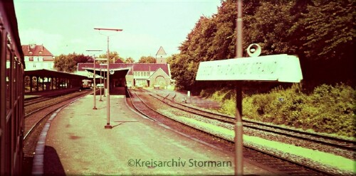 Bhanhof Travemünde Strand Bahnsteig 1966 Klaus Dieter Schwerdtfeger (1)