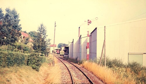 Furtwangen Bahnhof 1967 Gleis Länderbahnen Flügelsignal Epoche 1