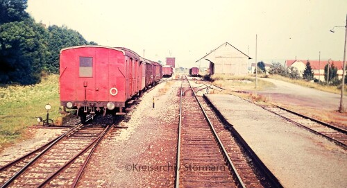 Furtwangen Bahnhof 1967 Gleis Weichen Güterschuppen