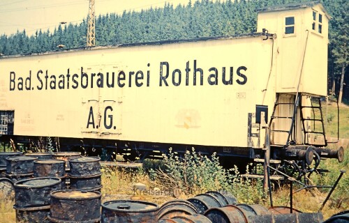 Badische Staatsbrauerei Rothaus Länderbahn Waggon 1967 Seebrugg aa