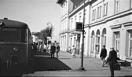 Ratzeburg Bahnhof 1966 Vt 796 Schienenbus