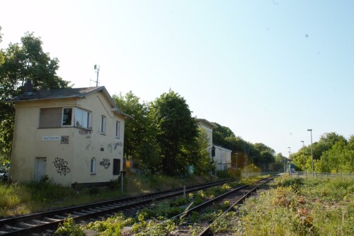 Ratzeburg Bahnhof Juni 2023 Stellwerk Richtung Lübeck Büchen LBE (1)