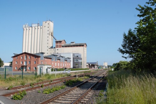 Ratzeburg Raiffeisen Industriegleis Bahnhof Juni 2023 Richtung Lübeck Büchen LBE (3)##