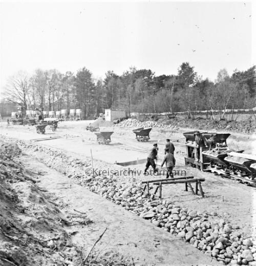 Schmalspur Lore Mölln Ausbau Möllner 1954 Landstraße Grande Witzhave 1954