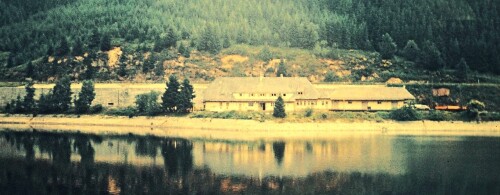 Seebrugg Bahnhof 1967 Güterschuppen Seeseite