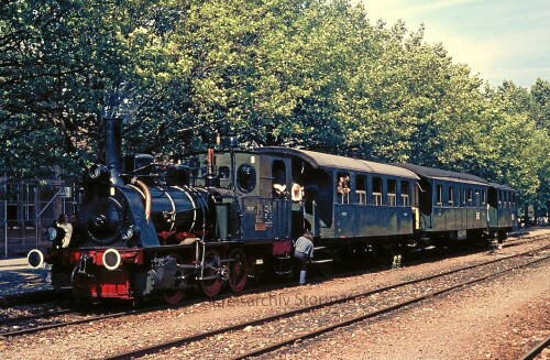 c Achern Bahnhof 1972 Dampflok Nostalgiezug Ausflug Sonderzug (1)