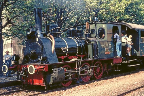 c Achern Bahnhof 1972 Dampflok Nostalgiezug Ausflug Sonderzug (2)