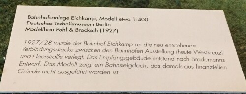 Bahnhof Eichkamp 2020 Jun Berlin Verkehrsmuseum 1 zu 400 Modellbau (1)