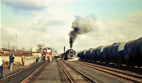 Büchen Bahnhof 1973 BR 01 BR 120 DR Taigatrommel (1a)