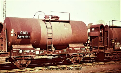 Büchen Bahnhof 1966 CSD Kesselwagen
