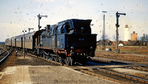 Büchen Bahnhof 1967 BR 78 248 Nahverkehrszug Umbauwagen Dreiachser