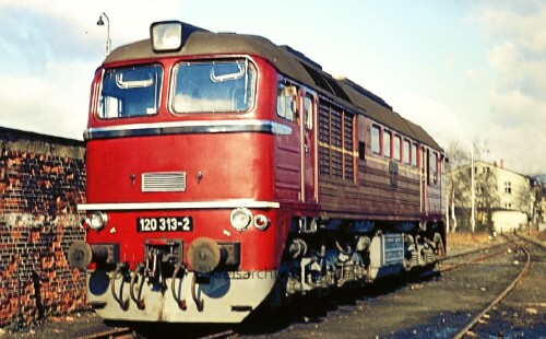 Büchen Bahnhof 1973 BR 120 V 200 133 DR Taigatrommel innerdeutsche Grenze (1)