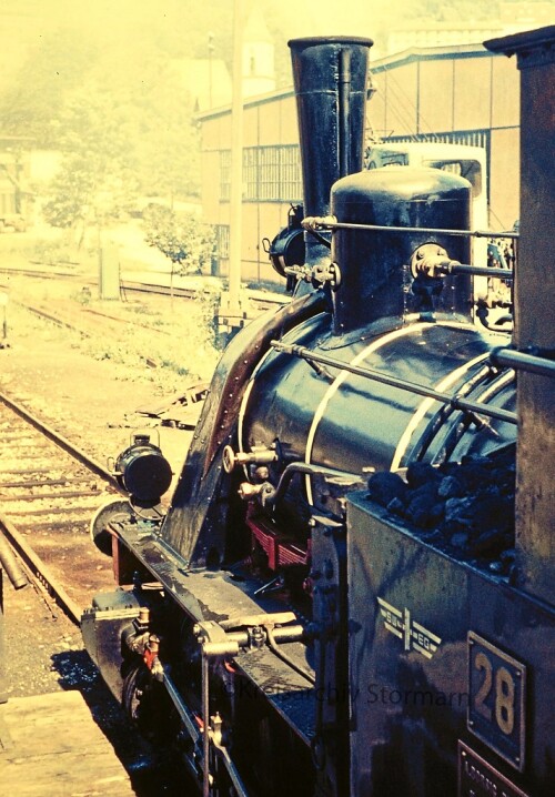 Dampflok Achertalbahn württembergische T 3 Badenia Lok 28 Borsig SWEG BW Bekohlung Ottenhöfen Bahnho